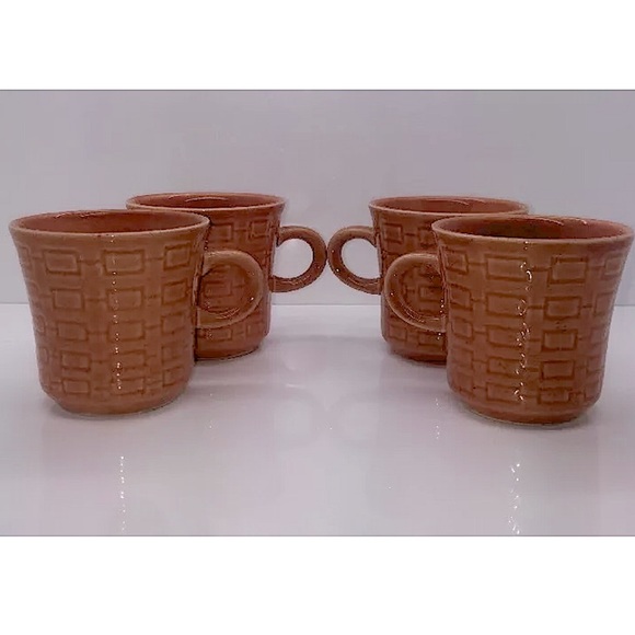 FRESCO Vtg 60’s Mid-Century Modern Set of 4 Mugs - Picture 3 of 10